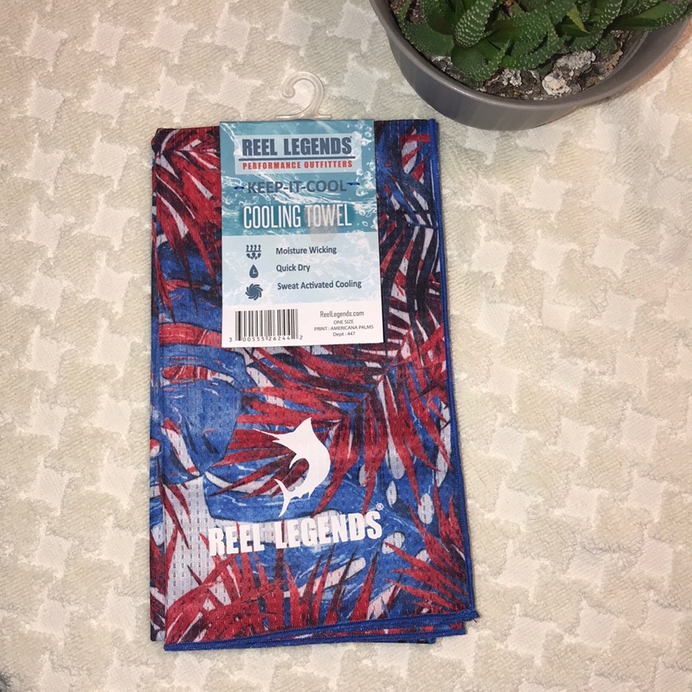 2/$35🇺🇸1☀️NEW 🔥REEL LEGENDS COOLING TOWEL